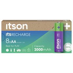 itson itsRECHARGE akumulátor AA, Ni-MH, 1.2 V, 8 ks