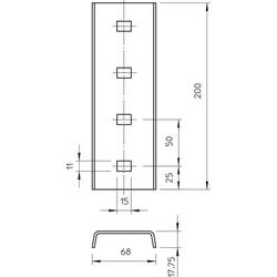 OBO Bettermann 6018300 I-stojina 1 ks kov