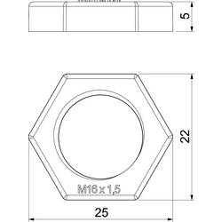 OBO Bettermann 2049074 116 M16 SW PA pojistná matka PG16 plast černá 100 ks