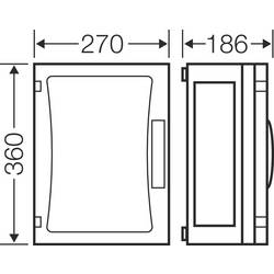 Hensel FP 0250 68000297 pouzdro 270 x 360 x 186 plast 1 ks