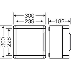 Hensel Mi 0220 2000061 pouzdro 300 x 300 x 170 plast 1 ks