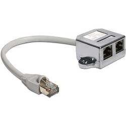 Delock 65177 RJ45 síťové kabely, propojovací kabely Kabel 0.15 m šedá 1 ks