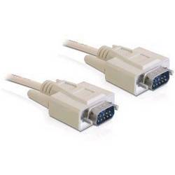 Delock sériový kabel [1x D-SUB zástrčka 9pólová - 1x D-SUB zástrčka 9pólová], 1 m, béžová