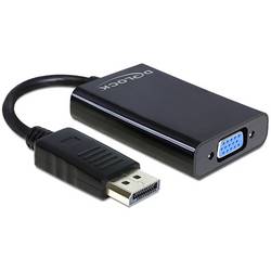 Delock 65439 VGA / DisplayPort adaptér [1x D-SUB zástrčka 15pólová - 1x zásuvka DisplayPort] černá 0 mm