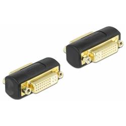 Delock 65225 DVI adaptér [1x DVI zásuvka 24+5pólová - 1x DVI zásuvka 24+5pólová] černá 0 mm