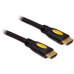 Delock HDMI kabel Zástrčka HDMI-A 1.5 m černá 83738 pozlacené kontakty, 4K UHD, kroucený HDMI kabel