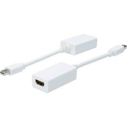 Digitus AK-340411-001-W DisplayPort / HDMI adaptér [1x mini DisplayPort zástrčka - 1x HDMI zásuvka] bílá 15.00 cm