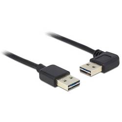 Delock USB kabel USB 2.0 USB-A zástrčka, USB-A zástrčka 0.50 m černá 85176