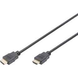 Digitus HDMI kabel Zástrčka HDMI-A, Zástrčka HDMI-A 5.00 m černá AK-330114-050-S pozlacené kontakty HDMI kabel