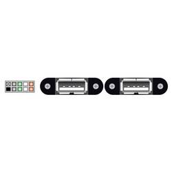 Delock USB kabel USB 2.0 USB zásuvka na desku, USB-A zásuvka 0.25 m černá 84832