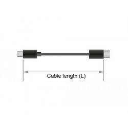 Delock USB kabel USB 2.0 USB-A zástrčka, USB-C ® zástrčka, USB Micro-B zástrčka 1.10 m černá 85723