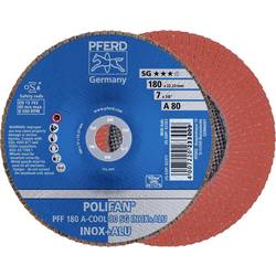 PFERD TOOLS 67658185 PFF 180 A-COOL 80 SG INOX+ALU vějířovitý brusný kotouč Průměr 180 mm Ø otvoru 22.23 mm Zrnitost 80 hliník, neželezné kovy, nerezová ocel