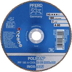 PFERD TOOLS 67658185 PFF 180 A-COOL 80 SG INOX+ALU vějířovitý brusný kotouč Průměr 180 mm Ø otvoru 22.23 mm Zrnitost 80 hliník, neželezné kovy, nerezová ocel