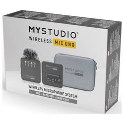 nasazovací studiový mikrofon Easypix MyStudio Mic UNO Druh přenosu:kabelový, bezdrátový vč. ochrany proti větru, vč. pouzdra na mikrofon
