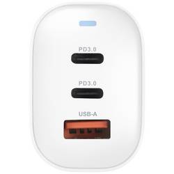 VOLTCRAFT UC-3ACX004 cestovní nabíječka, GaN, s adaptérem pro Evropu, s britským adaptérem, s americkým adaptérem, s australským adaptérem, 1x USB A , 2x