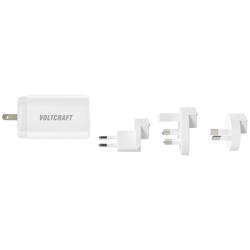 VOLTCRAFT UC-3ACX004 cestovní nabíječka, GaN, s adaptérem pro Evropu, s britským adaptérem, s americkým adaptérem, s australským adaptérem, 1x USB A , 2x