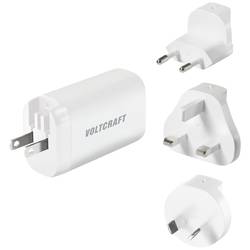 VOLTCRAFT UC-3ACX004 cestovní nabíječka, GaN, s adaptérem pro Evropu, s britským adaptérem, s americkým adaptérem, s australským adaptérem, 1x USB A , 2x