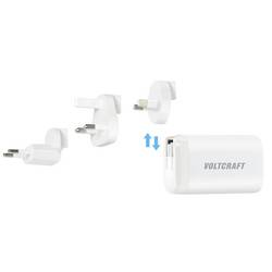 VOLTCRAFT UC-3ACX004 cestovní nabíječka, GaN, s adaptérem pro Evropu, s britským adaptérem, s americkým adaptérem, s australským adaptérem, 1x USB A , 2x