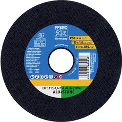 PFERD TOOLS EHT 115-1,6 PSF ALU+STONE 61818021 řezný kotouč rovný 115 mm 25 ks hliník, neželezné kovy, titan, Slitina titanu, litina , Duroplast , kámen,