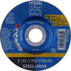 PFERD TOOLS 62011640 E 115-7 PSF STEELOX brusný kotouč lomený Průměr 115 mm Ø otvoru 22.23 mm nerezová ocel, ocel 10 ks