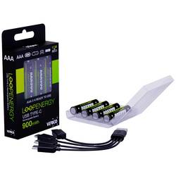 Verico LoopEnergy USB-C USB-C® akumulátor Li-Ion 600 mAh 1.5 V 4 ks