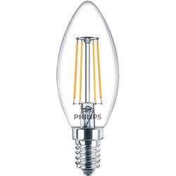Philips LED 77779100 LED Energetická třída (EEK2021) F (A - G) E14 válcový tvar 4.3 W = 40 W teplá bílá (Ø x v) 3.5 cm x 9.7 cm 3 ks