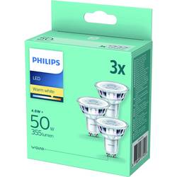 Philips LED 77791300 LED Energetická třída (EEK2021) F (A - G) GU10 4.6 W = 50 W teplá bílá (Ø x v) 5 cm x 5.4 cm 3 ks
