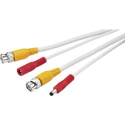 Monacor VSC-100/WS CCTV, napájecí, video prodlužovací kabel [1x - 1x Dutá zástrčka: 5,5 x 2.1 mm.] 10.00 m bílá