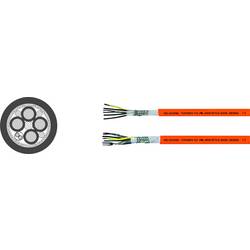 HELU TOPSERV® 112 707280 servo kabel 4 G 1.5 mm² + 2 x 1.5 mm², 100 m, oranžová