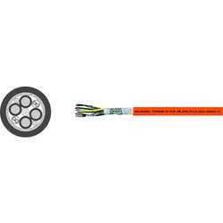 HELU TOPSERV® 121 servo kabel 4 G 35 mm² + 4 x 1.50 mm² oranžová 75980 50 m