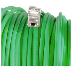LogiLink CQ5060S RJ45 síťové kabely, propojovací kabely CAT 7 S/FTP 60 m zelenožlutá bez halogenů, Vyvíjí málo spalin, krytí PUR 1 ks
