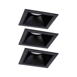 Paulmann 93125 Cole LED vestavné svítidlo, LED, pevně vestavěné LED, 18 W, černá, sada 3 ks