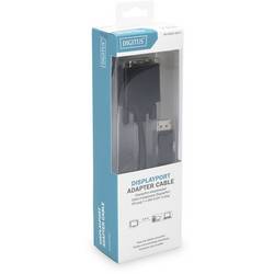 Digitus DisplayPort / DVI kabelový adaptér Konektor DisplayPort, DVI-D 24+1pol. Zástrčka 2.00 m černá DB-340301-020-S kulatý, dvoužilový stíněný,