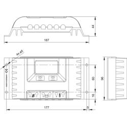 Steca PR 1515 solární regulátor nabíjení PWM 12 V, 24 V 15 A