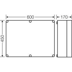 Hensel Mi 0601 20001318 pouzdro 600 x 450 x 170 plast 1 ks