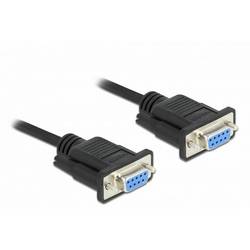 Delock sériový kabel [1x RS232 zásuvka - 1x RS232 zásuvka ], 2 m, černá