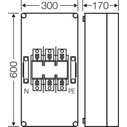 Hensel 2000158 držák NH pojistky 250 A