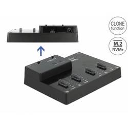 Delock 64124 USB-C®, DC zásuvka 3,5 mm dokovací stanice pro pevný disk s funkcí klonování