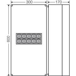 Hensel 3900223 odbočná krabice bez halogenů, uzavíratelné (d x š) 600 mm x 300 mm 1 ks