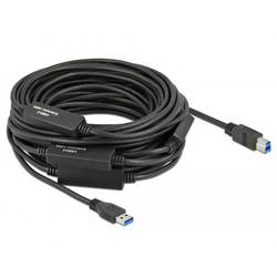 Delock USB kabel USB 3.2 Gen1 USB-A zástrčka, USB-B zástrčka 20.00 m černá 85382