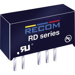 RECOM RD-1215D DC/DC měnič napětí do DPS 12 V/DC 15 V/DC, -15 V/DC 66 mA 2 W Počet výstupů: 2 x Obsah 1 ks