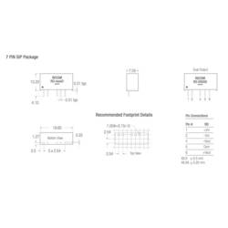 RECOM RD-1215D DC/DC měnič napětí do DPS 12 V/DC 15 V/DC, -15 V/DC 66 mA 2 W Počet výstupů: 2 x Obsah 1 ks