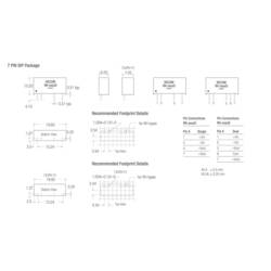 RECOM RH-0515D DC/DC měnič napětí do DPS 5 V/DC 15 V/DC, -15 V/DC 33 mA 1 W Počet výstupů: 2 x Obsah 1 ks