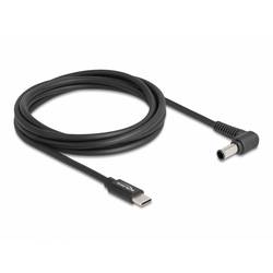 Delock Nabíjecí kabel USB USB-C ® zástrčka, DC zástrčka 4,3 mm 1.50 m černá s USB 87981