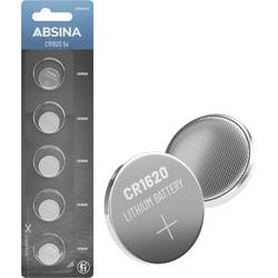 Absina knoflíkový článek CR 1620 3 V 5 ks lithiová