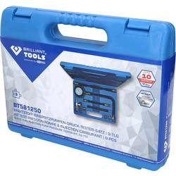 Brilliant Tools BT581250 Sada testeru tlaku pro palivové čerpadlo, 9 ks
