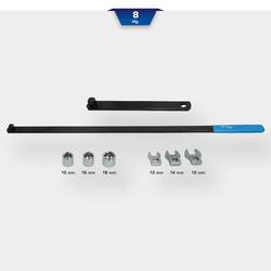 Brilliant Tools BT571050 Klínové řemeny a sada upínacích kladek, 8 ks