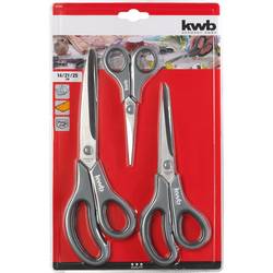 kwb 21595 nůžky pro domácnost leváci, praváci černá