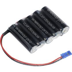 Akupack Ni-MH 5 AA s kabelem, se zástrčkou Panasonic eneloop Pro F1x5 Graupner 134059, 2450 mAh, 6 V