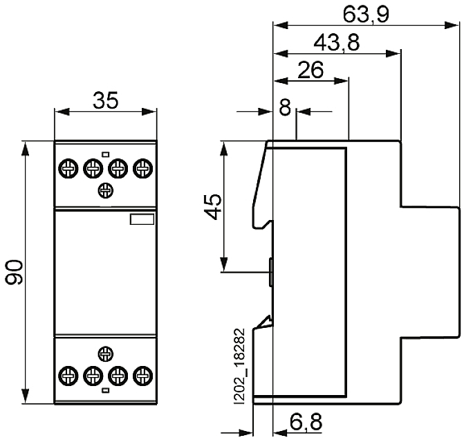 Siemens 5TT5830-0 instalační stykač 4 spínací kontakty 2.2 W 25 A 1 ks